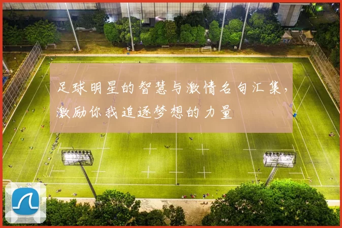 足球明星的智慧与激情名句汇集，激励你我追逐梦想的力量