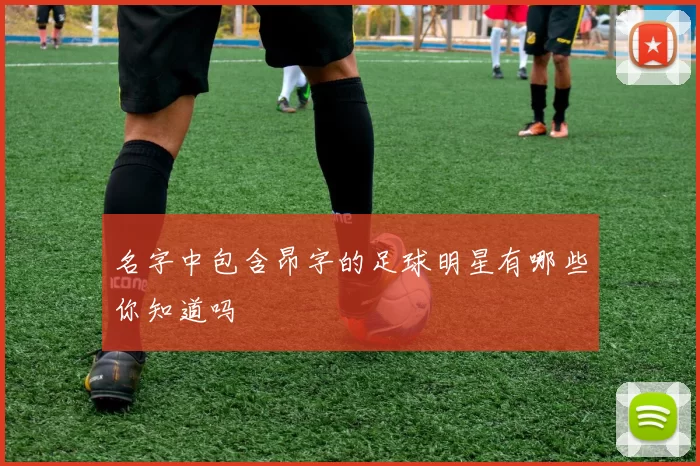 名字中包含昂字的足球明星有哪些你知道吗